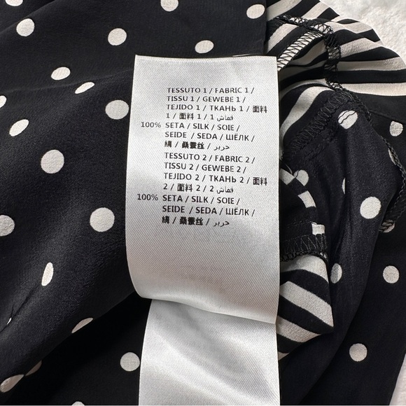 Stella McCartney Zandra Printed Silk Crepe De Chine Shorts In Black EU 38/ US 8 - Picture 12 of 15